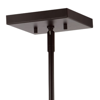 Quinn 8.13" Industrial Farmhouse Iron/Glass LED Pendant - JONATHAN Y