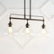 Marlowe 32.5"  Farmhouse Industrial Iron/Glass Linear LED Pendant