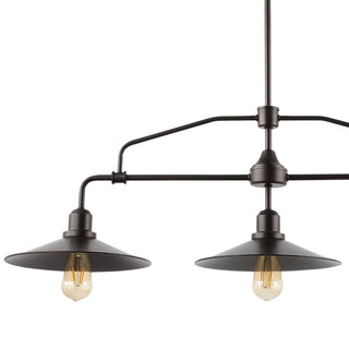 Cade 34.25" Metal Farmhouse Industrial LED Pendant
