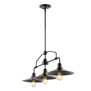 Cade 34.25" Metal Farmhouse Industrial LED Pendant