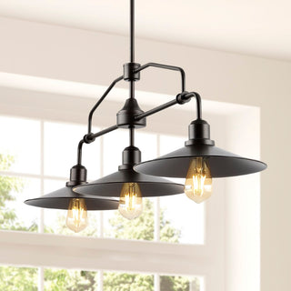 Cade 34.25" Metal Farmhouse Industrial LED Pendant