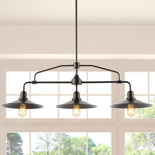 Cade 34.25" Metal Farmhouse Industrial LED Pendant