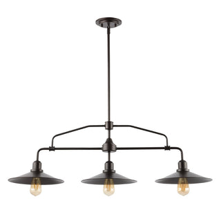 Cade 34.25" Metal Farmhouse Industrial LED Pendant