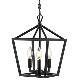 Iris 10" Iron Classic Modern Lantern LED Pendant - JONATHAN Y