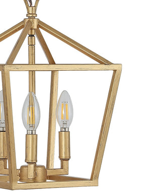 Iris 10" Iron Classic Modern Lantern LED Pendant - JONATHAN Y