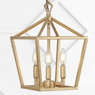 Iris 10" Iron Classic Modern Lantern LED Pendant - JONATHAN Y
