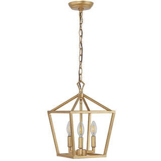 Iris 10" Iron Classic Modern Lantern LED Pendant - JONATHAN Y