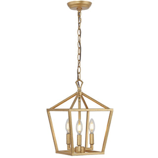 Iris 10" Iron Classic Modern Lantern LED Pendant - JONATHAN Y