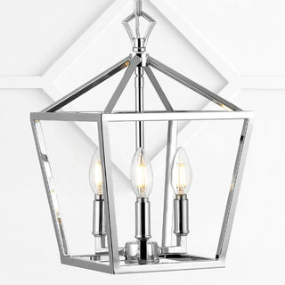 Iris 10" Iron Classic Modern Lantern LED Pendant - JONATHAN Y