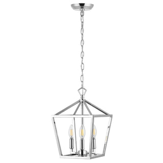 Iris 10" Iron Classic Modern Lantern LED Pendant - JONATHAN Y