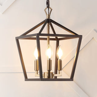Iris 10" Iron Classic Modern Lantern LED Pendant - JONATHAN Y