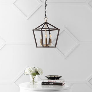 Iris 10" Iron Classic Modern Lantern LED Pendant - JONATHAN Y