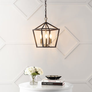 Iris 10" Iron Classic Modern Lantern LED Pendant - JONATHAN Y