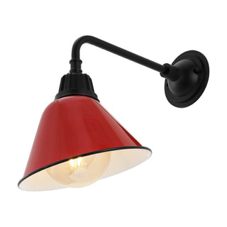 Croydon 9.63"  Farmhouse Industrial Indoor/Outdoor Iron LED Gooseneck Arm Outdoor Sconce