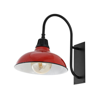Stanley 12.25" Farmhouse Industrial Indoor/Outdoor Iron LED Gooseneck Arm Outdoor Sconce
