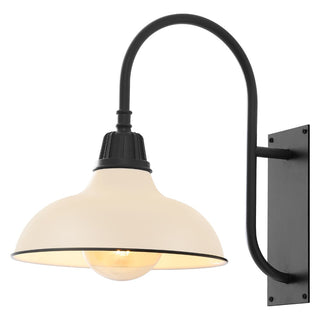 Stanley 12.25" Farmhouse Industrial Indoor/Outdoor Iron LED Gooseneck Arm Outdoor Sconce
