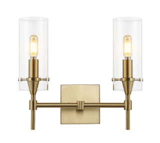 Cato Bohemian Farmhouse Iron/Glass LED Vanity