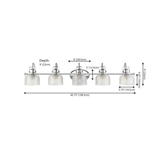 Virginia Metal/Glass LED Vanity Light