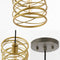 Helisa 7.25" Modern Contemporary Iron Spiral LED Pendant