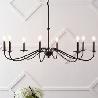 Wicklow 40" 8-Light Bohemian Farmhouse Iron LED Chandelier