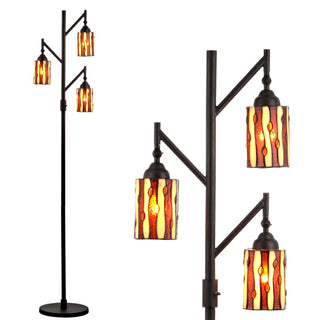 Clark Tiffany-Style 71" Multi-Light LED Floor Lamp - JONATHAN Y
