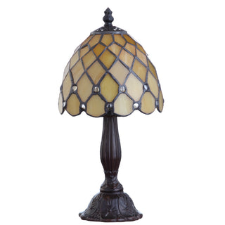 Campbell Tiffany Style 12.5" LED Table Lamp - JONATHAN Y