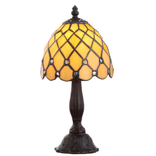 Campbell Tiffany Style 12.5" LED Table Lamp - JONATHAN Y