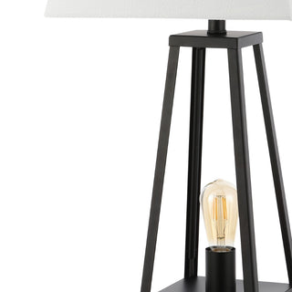 Waylon 28.5" Classic Industrial Iron Nightlight LED Table Lamp with USB Charging Port - JONATHAN Y