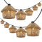 Maui 10-Light Indoor/Outdoor 10 ft. Mid-Century Vintage Incandescent G40 Tiki Hut Hemp Rope Shaded String Lights