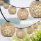 Oahu 10-Light Indoor/Outdoor 10 ft. Rustic Coastal Incandescent C7 Globe Hemp Rope Shaded String Lights