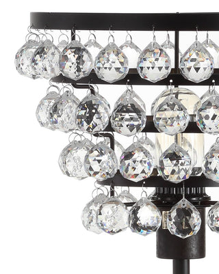 Buckingham 25" Crystal/Metal Table Lamp - JONATHAN Y