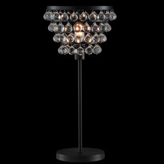Buckingham 25" Crystal/Metal Table Lamp - JONATHAN Y