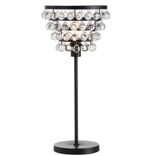 Buckingham 25" Crystal/Metal Table Lamp - JONATHAN Y