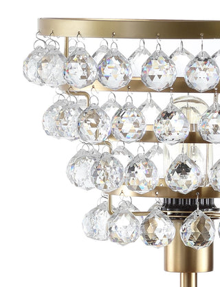Buckingham 25" Crystal/Metal Table Lamp - JONATHAN Y