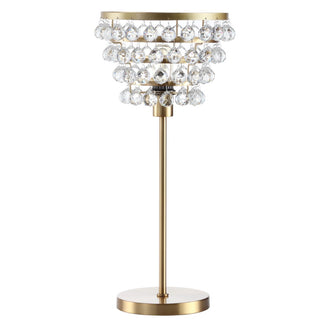 Buckingham 25" Crystal/Metal Table Lamp - JONATHAN Y