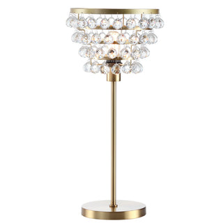 Buckingham 25" Crystal/Metal Table Lamp - JONATHAN Y