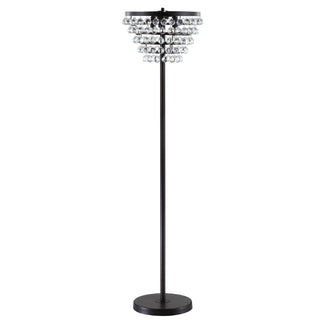 Jemma 60" Crystal/Metal LED Floor Lamp - JONATHAN Y