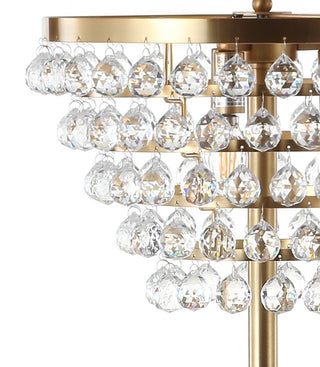 Jemma 60" Crystal/Metal LED Floor Lamp - JONATHAN Y