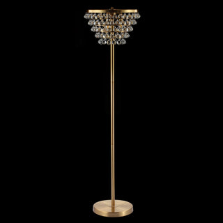 Jemma 60" Crystal/Metal LED Floor Lamp - JONATHAN Y