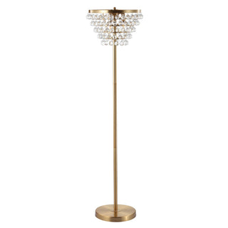 Jemma 60" Crystal/Metal LED Floor Lamp - JONATHAN Y