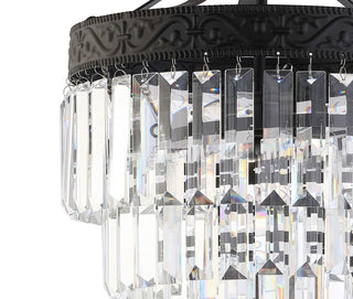 Wyatt 12" Crystal LED Chandelier - JONATHAN Y