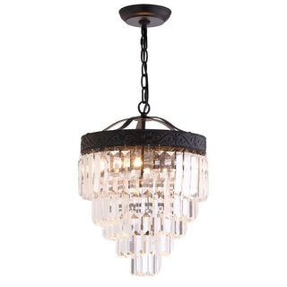 Wyatt 12" Crystal LED Chandelier - JONATHAN Y