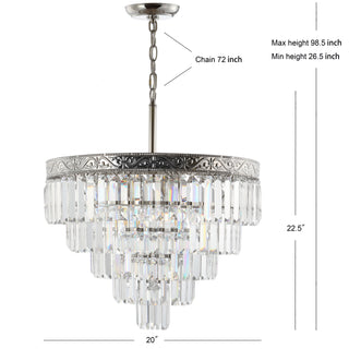 Wyatt 12" Crystal LED Chandelier