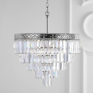 Wyatt 12" Crystal LED Chandelier - JONATHAN Y