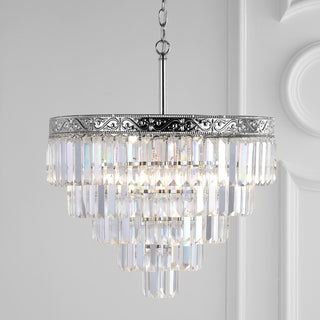 Wyatt 12" Crystal LED Chandelier - JONATHAN Y