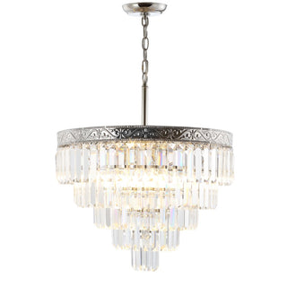 Wyatt 12" Crystal LED Chandelier - JONATHAN Y