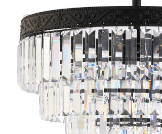 Wyatt 12" Crystal LED Chandelier