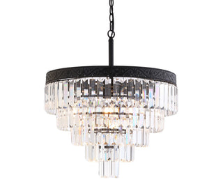 Wyatt 12" Crystal LED Chandelier