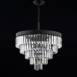 Wyatt 12" Crystal LED Chandelier