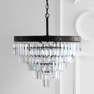 Wyatt 12" Crystal LED Chandelier